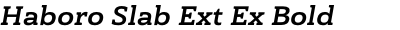 Haboro Slab Ext Ex Bold Italic